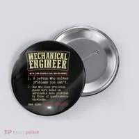 Mechanical Engineer Funny Dictionary Definition Button thumb 0