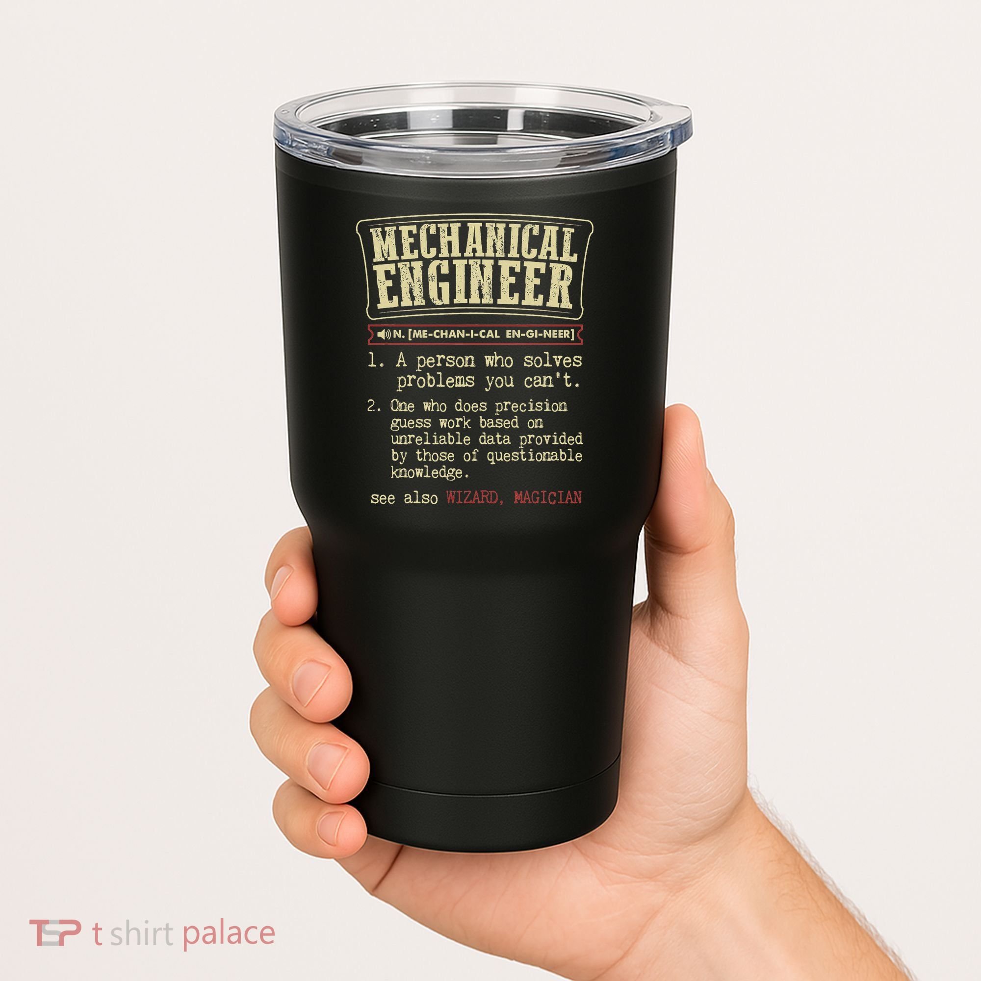 Mechanical Engineer Funny Dictionary Definition Tumbler