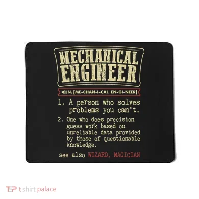 Mechanical Engineer Funny Dictionary Definition Mousepad