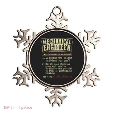 Mechanical Engineer Funny Dictionary Definition Ornament