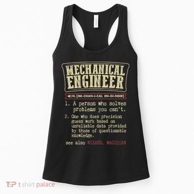 Mechanical Engineer Funny Dictionary Definition Women's Tank Top