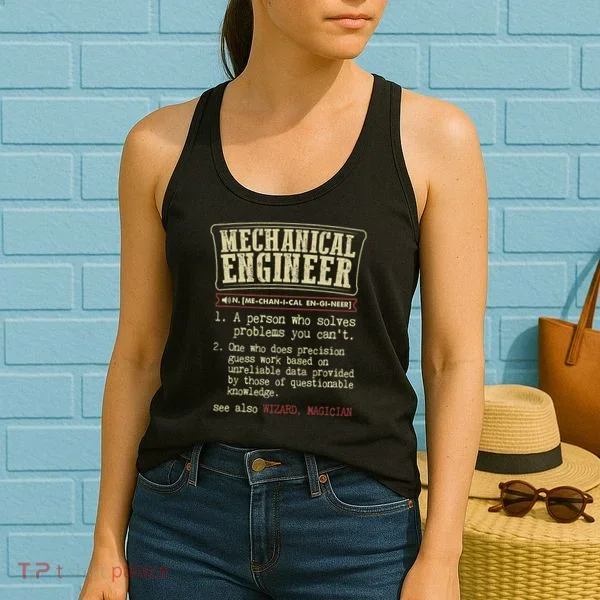 Mechanical Engineer Funny Dictionary Definition Women's Tank Top
