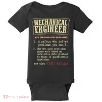 Mechanical Engineer Funny Dictionary Definition Baby Bodysuit thumb 0