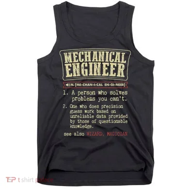 Mechanical Engineer Funny Dictionary Definition Tank Top
