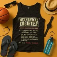 Mechanical Engineer Funny Dictionary Definition Tank Top thumb 4