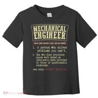 Mechanical Engineer Funny Dictionary Definition Toddler T-Shirt thumb 0