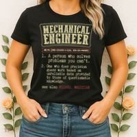 Mechanical Engineer Funny Dictionary Definition Women's T-Shirt thumb 2