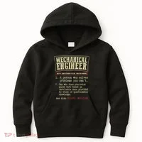Mechanical Engineer Funny Dictionary Definition Kids Hoodie thumb 0