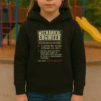 Mechanical Engineer Funny Dictionary Definition Kids Hoodie thumb 3