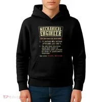 Mechanical Engineer Funny Dictionary Definition Kids Hoodie thumb 4