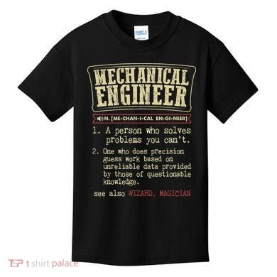 Mechanical Engineer Funny Dictionary Definition Kids T-Shirt