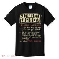 Mechanical Engineer Funny Dictionary Definition Kids T-Shirt thumb 0