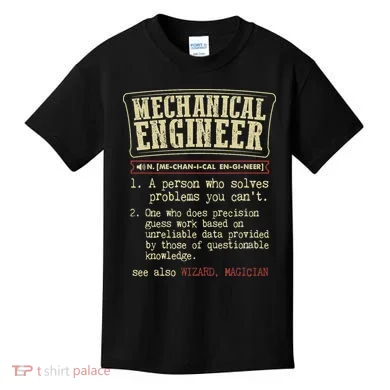 Mechanical Engineer Funny Dictionary Definition Kids T-Shirt