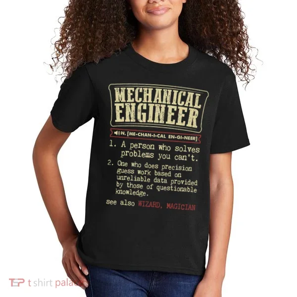 Mechanical Engineer Funny Dictionary Definition Kids T-Shirt