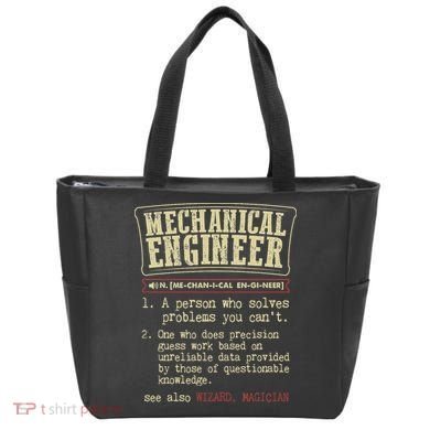 Mechanical Engineer Funny Dictionary Definition Bag