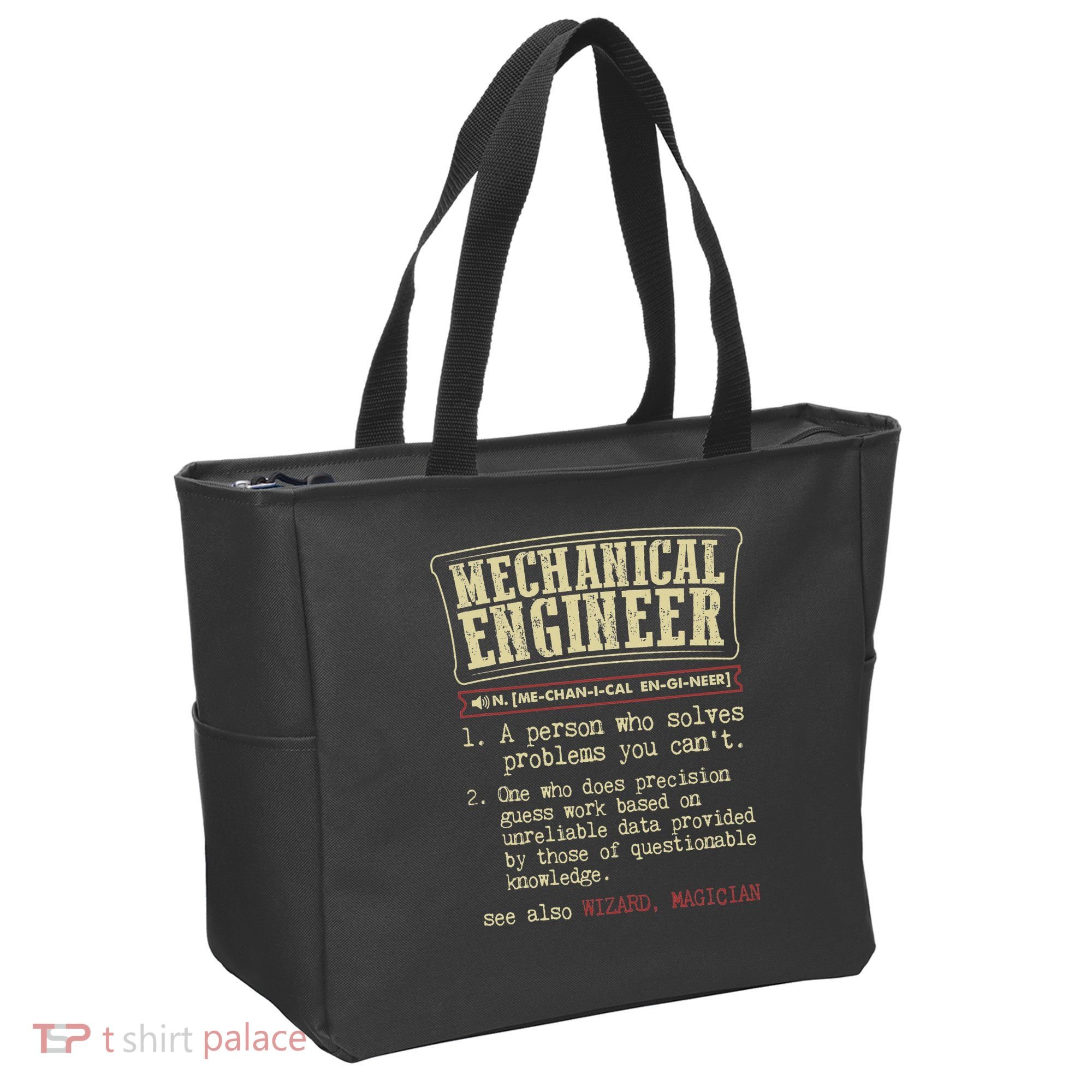 Mechanical Engineer Funny Dictionary Definition Bag