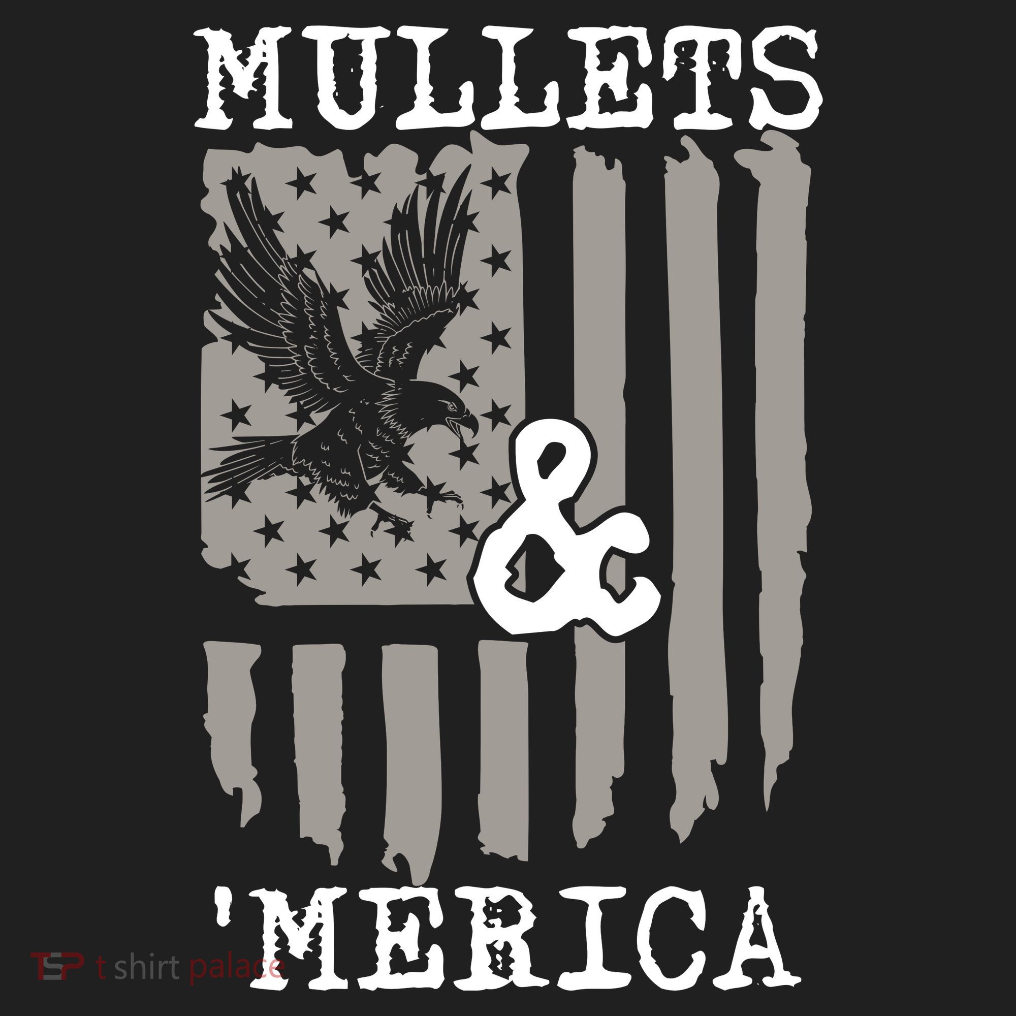 Mullet Eagle Flag Mullets And Merica | Party In The Back Women's Sweatshirt