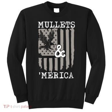 Mullet Eagle Flag Mullets And Merica | Party In The Back Sweatshirt