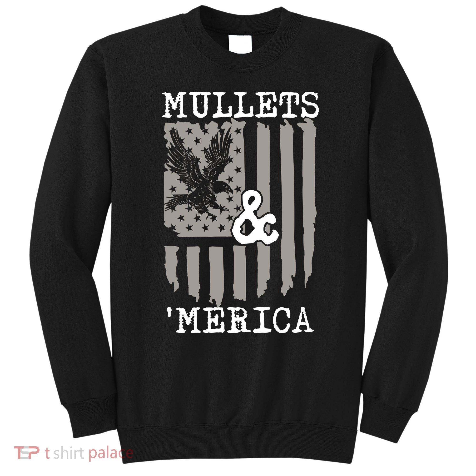 Mullet Eagle Flag Mullets And Merica | Party In The Back Sweatshirt