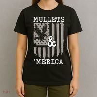 Mullet Eagle Flag Mullets And Merica | Party In The Back T-Shirt thumb 4