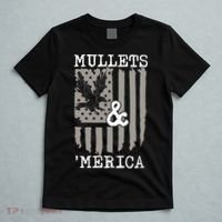 Mullet Eagle Flag Mullets And Merica | Party In The Back T-Shirt thumb 5