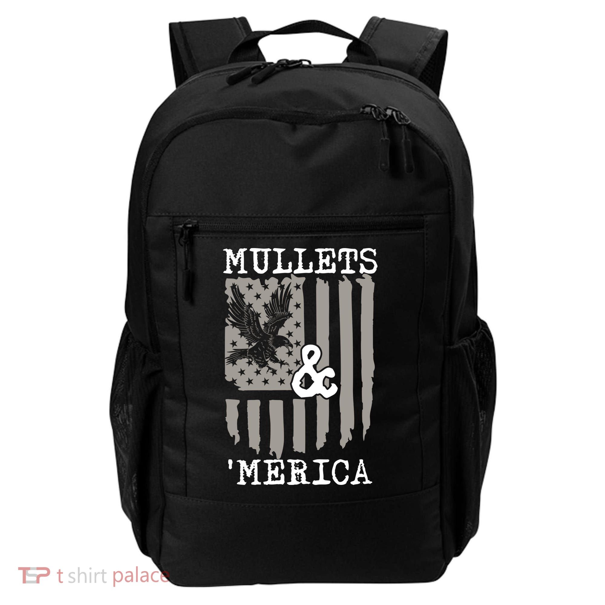 Mullet Eagle Flag Mullets And Merica | Party In The Back Backpack