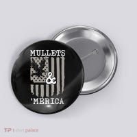 Mullet Eagle Flag Mullets And Merica | Party In The Back Button thumb 0