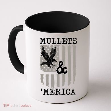 Mullet Eagle Flag Mullets And Merica | Party In The Back Coffee Mug