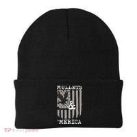 Mullet Eagle Flag Mullets And Merica | Party In The Back Beanie thumb 0