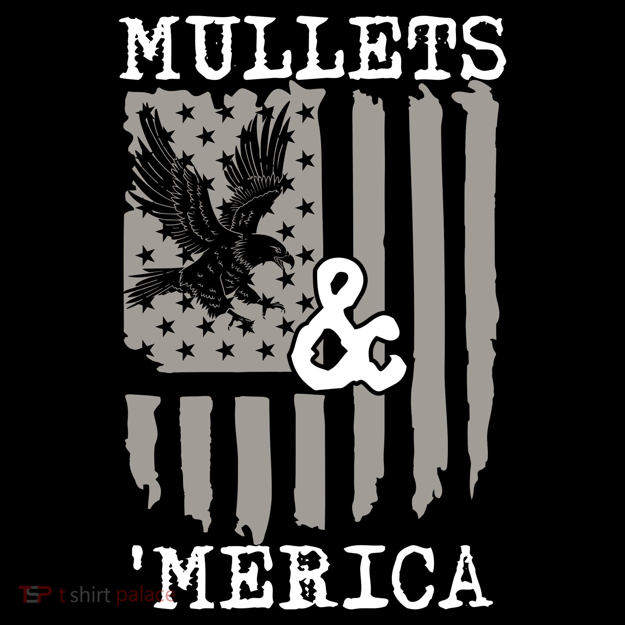 Mullet Eagle Flag Mullets And Merica | Party In The Back Coaster