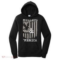 Mullet Eagle Flag Mullets And Merica | Party In The Back Women's Hoodie thumb 0