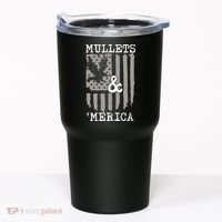 Mullet Eagle Flag Mullets And Merica | Party In The Back Tumbler thumb 0
