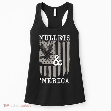 Mullet Eagle Flag Mullets And Merica | Party In The Back Women's Tank Top