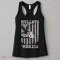 Mullet Eagle Flag Mullets And Merica | Party In The Back Women's Tank Top thumb 3