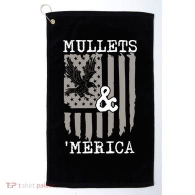 Mullet Eagle Flag Mullets And Merica | Party In The Back Golf Towel
