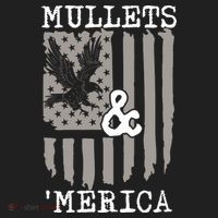 Mullet Eagle Flag Mullets And Merica | Party In The Back Golf Towel thumb 3