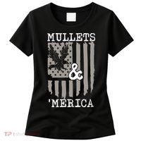 Mullet Eagle Flag Mullets And Merica | Party In The Back Women's T-Shirt thumb 0