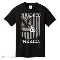 Mullet Eagle Flag Mullets And Merica | Party In The Back Kids T-Shirt thumb 0