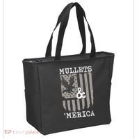 Mullet Eagle Flag Mullets And Merica | Party In The Back Tote Bag thumb 2