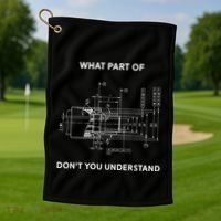 Mechanical Engineer Gift Golf Towel thumb 1