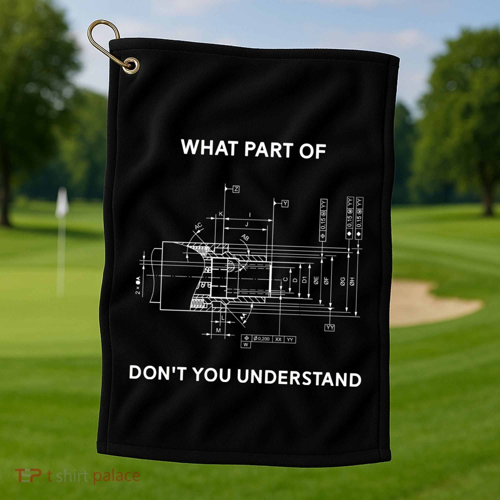 Mechanical Engineer Gift Golf Towel