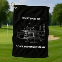 Mechanical Engineer Gift Golf Towel thumb 1