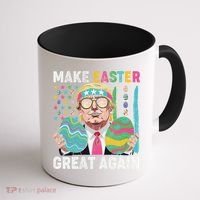 Make Easter Great Again Trump Bunny Spring Hunt Eggs Coffee Mug thumb 1