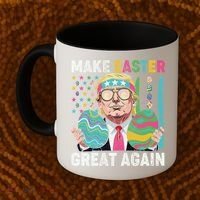 Make Easter Great Again Trump Bunny Spring Hunt Eggs Coffee Mug thumb 2