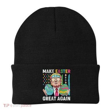 Make Easter Great Again Trump Bunny Spring Hunt Eggs Beanie