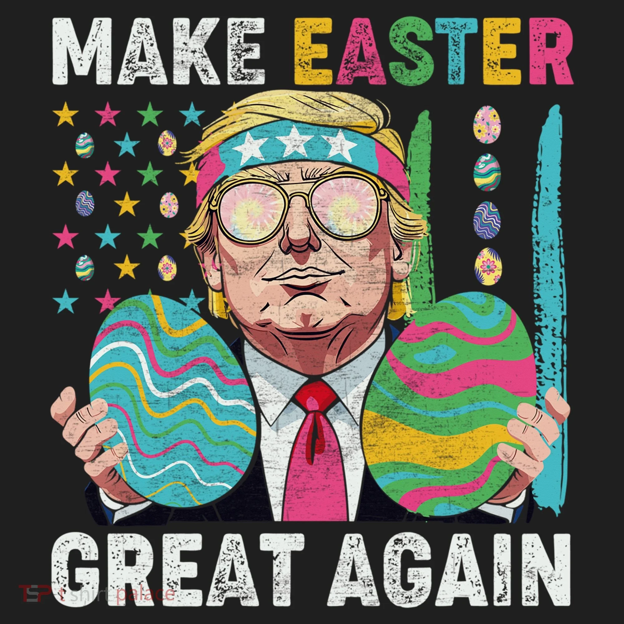Make Easter Great Again Trump Bunny Spring Hunt Eggs Beanie
