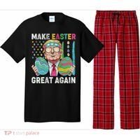 Make Easter Great Again Trump Bunny Spring Hunt Eggs Pajama Set thumb 0