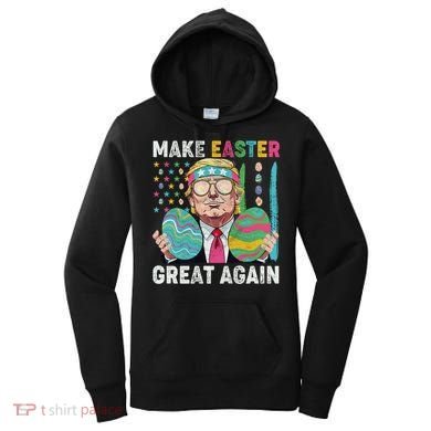 Make Easter Great Again Trump Bunny Spring Hunt Eggs Women's Hoodie