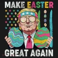 Make Easter Great Again Trump Bunny Spring Hunt Eggs Women's Tank Top thumb 5
