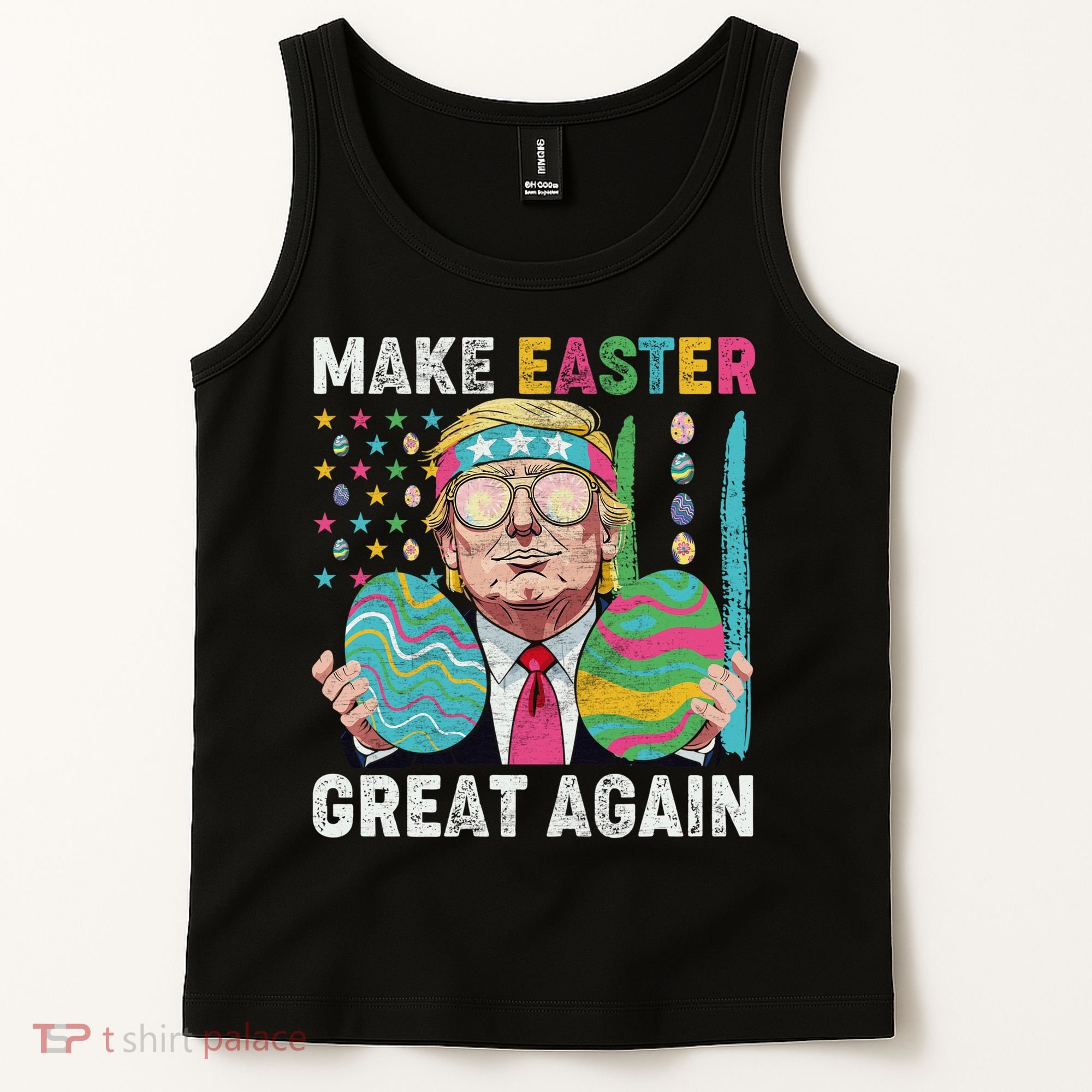Make Easter Great Again Trump Bunny Spring Hunt Eggs Tank Top